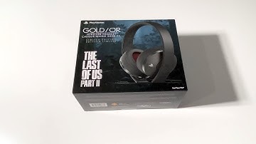 The Last of Us Part II Playstation 4 Gold Limited Edition Wireless Gaming Headset Unboxing: