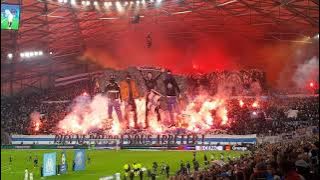 OM PSG 24/10/21 Entrée des joueurs   tifo