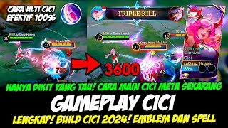 TIPS MAIN CICI META SEKARANG   COMBO CICI EXP LANE❗BUILD CICI TERSAKIT 2024❗GAMEPLAY CICI TOP GLOBAL