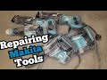 Repairing another load of Makita Power Tools. JR3070 recips saws and HR0870C hammers