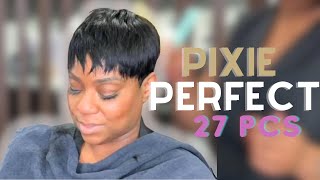 How to Achieve a Stunning Pixie Cut Quick Weave with Sensationnel 28pcs