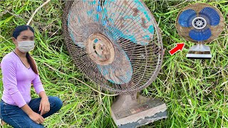 Restoration Old rusty table fan | Restore Very old fan restoration