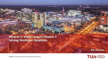 2WN50 Module 2: Solving Nonlinear Equations - Background
