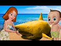 Beach Family Fun Song | Sand Baby Shark In Sea Shore + More Nursery Rhymes & Kids Song |Baby Songs