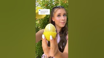 Eating an ENTIRE lemon 😂