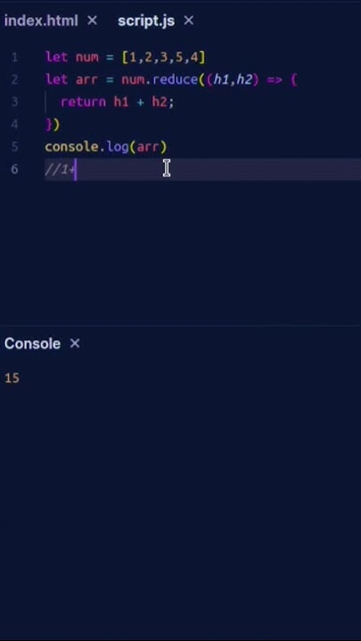 Reduce function in javascript|addition performed|DSC - YouTube