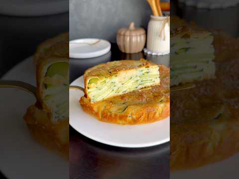 Gâteau Invisible aux Courgettes 👇🌸 #shorts #zucchini #courgettes #foodlover