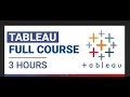 Tableau Full Course - Full Beginner Project in Tableau | Tableau Tutorials for Beginners
