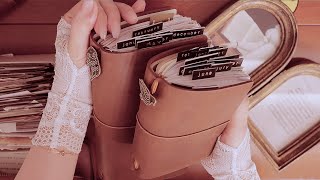 ASMR | Vintage diary decoration on my bedroom desk | no talking