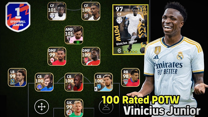 Review - Potw Goal Poacher Vinicius Jr - 101 Rated POTW Vinicius Jr Card in eFootball 2025 🔥