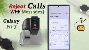 Samsung Galaxy Fit3: How To Reject Incoming Calls With Customize Messages!