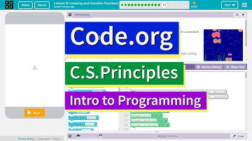Looping and Random Numbers Lesson 9.13 Tutorial with Answers Code.org CS Principles