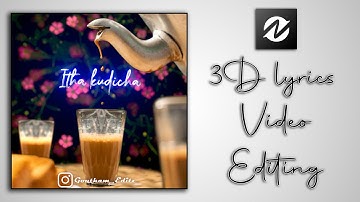 Trending New Amazing 3D lyrics video editing like Ae Effect 🔥 Node video Tutorial | Goutham Editz