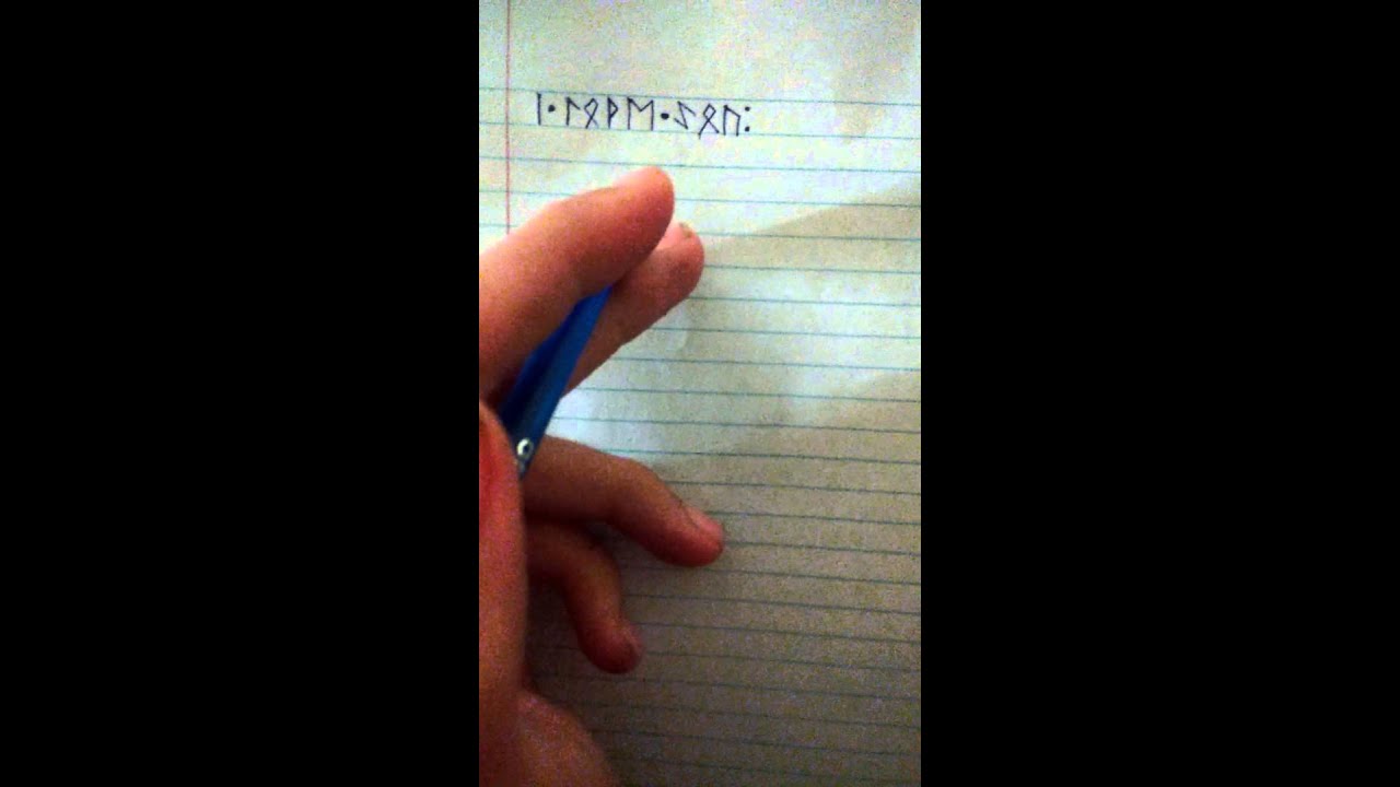 How to write in Nordic Runes