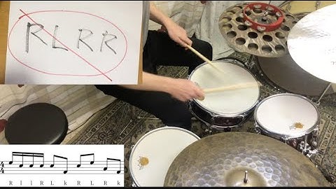 Inverted paradiddle drum fill... fill drum diddlepara inverted