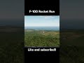 F-100 Rocket Run #combat #dcs #f100 #supersabre #fighterjet #shorts #vietnam #rocket #explosion #usa