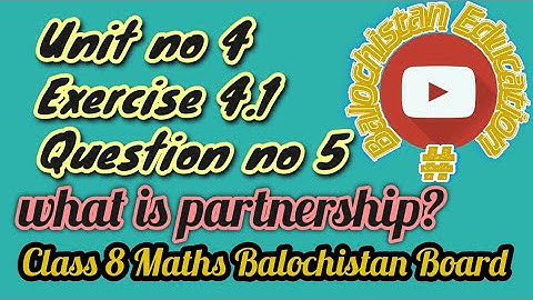 Exercise 4.1 Q.no.5 / Unit no 4 Class 8 Math / Balochistan Board Quetta #BalochistanEducation