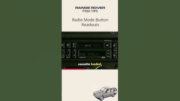 Range Rover P38A - Radio Mode Readsouts #shorts #rangerover #howto
