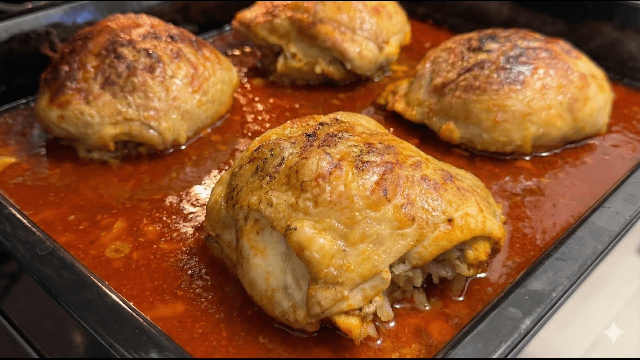 Tavuğun İçinden Lezzet Fışkırıyor! 🍗 Nar Gibi Kızarmış Piliç Topkapı Tarifi