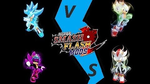 SSF2Mods: Hyper Silver and Super Scourge vs Hyper Sonic and Shadow