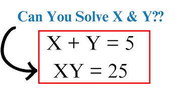 Can you solve Math Olympiad Simultaneous Equations?| How to Find the values of X & Y in complex math