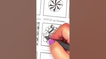 Tangle it up:  How to draw Jetties - A pattern great for beginners! #shorts