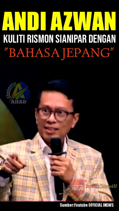 ANDI AZWAN🔥KULITI RISMON DENGAN BAHASA JEPANG.‼#trending #rismonsianipar #roysuryo #jokowi