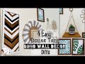 4 Easy Dollar Tree Boho Wall Decor DIYs | KB Decor Crafts