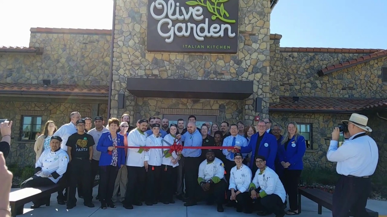 Ribbon Cutting San Marcos Texas Olive Garden Youtube