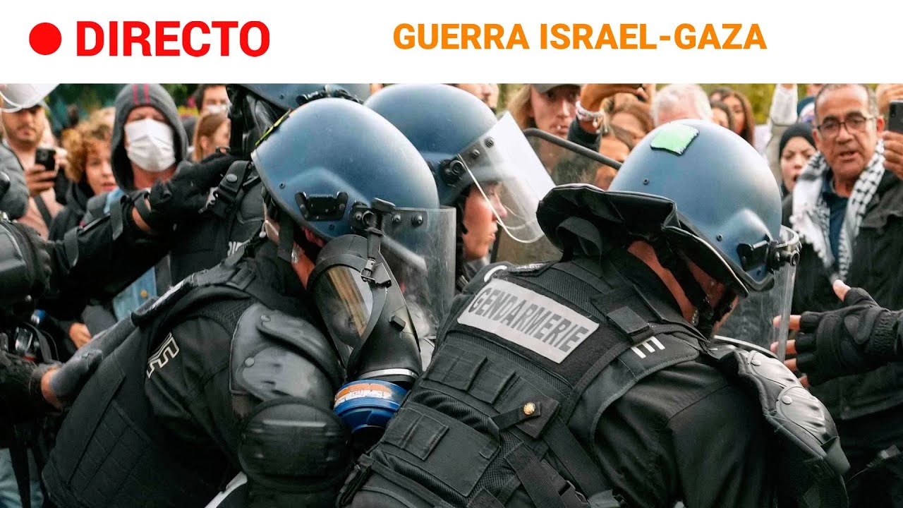 GUERRA ISRAEL-PALESTINA: INCIENTES en una MANIFESTACIÓN PROPALESTINA en PARÍS