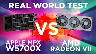 Apple MPX w5700x VS AMD Radeon VII - GPU Real World Test