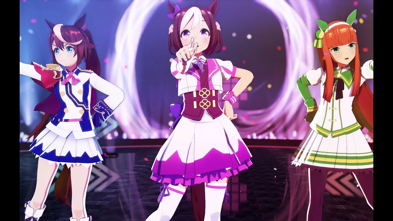 Uma Musume MMD／4K／60FPS】Tokai Teio & Special Week & Silence