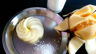 Kharbuja aur Seb ka milkshake, apple muskmelon milk shake,anju's world,