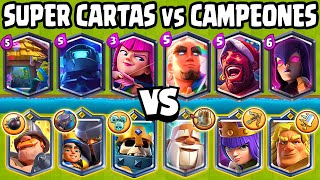 SUPER CARDS vs CHAMPIONS | NEW LITTLE PRINCE | Clash Royale