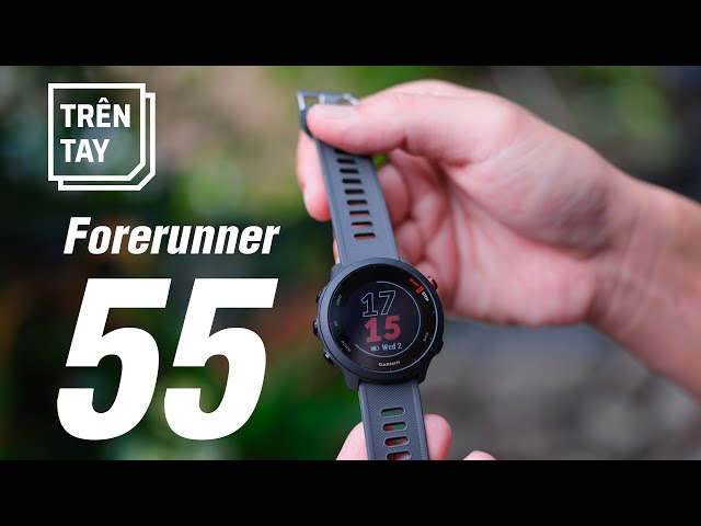 Trên tay đồng hồ thể thao Garmin Forerunner 55