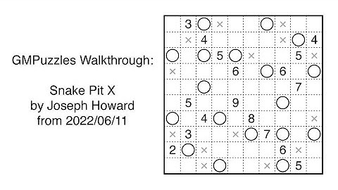 GMPuzzles - 2022/06/11 - Snake Pit X by Joseph Howard
