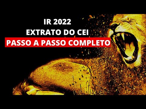 IR RENDA 2022 - BAIXAR EXTRATOS DO CEI - CANAL ELETRONICO DO INVESTIDOR