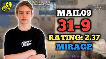 🔥 MAIL09 (31-9) RT: 2.37 | SOLOQ | EU FACEIT (MIRAGE) +VOICE | ELO 4257 | CS2 POV