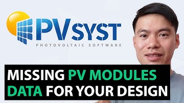 PVsyst - How to add new PV Module data to PVsyst Database