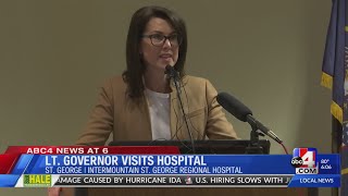Lt. Gov. Deidre Henderson visits full capacity ICU in Southern Utah