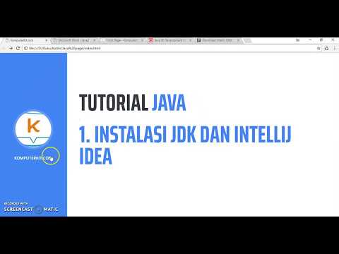 Tutorial Java   1 Instalasi JDK dan Intellij IDEA