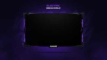 Animated Webcam Overlay Template  || Electric Webcam Overlay Template
