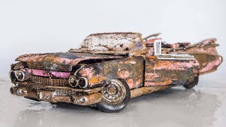 Rusty Old Cadillac Eldorado 1:18  Restoration Abandoned Model Car