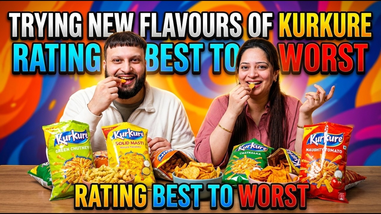 MUKBANG!! RATING KURKURE SNACKS FROM BEST TO WORST!!! FATIMA HAS A DIZASTER OH NO!!!