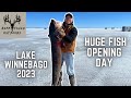 Opening Day GIANT SPEARED On LAKE WINNEBAGO Sturgeon Spearing 2023 Opening Day GIANT SPEARED On LAKE WINNEBAGO Sturgeon Spearing 2023