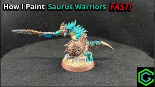 How To Paint Saurus Warriors FAST! (Speed Paint Tutorial)