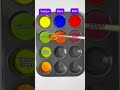 Create 9 secondary colors from 3 primary colors Yellow + Blue + Red #satisfying #mixing