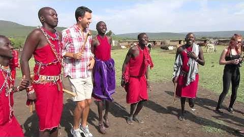Visiting a traditional village in Masai Mara