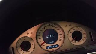 Mercedes e55 w211 early 2003 oil level / dyno mode. OTHER METHOD ,NOT THE THREE PRESS METHOD !!