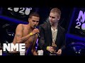 Capture de la vidéo Slowthai And Mura Masa Win Best Collaboration Supported By Brixton Brewery At The Nme Awards 2020